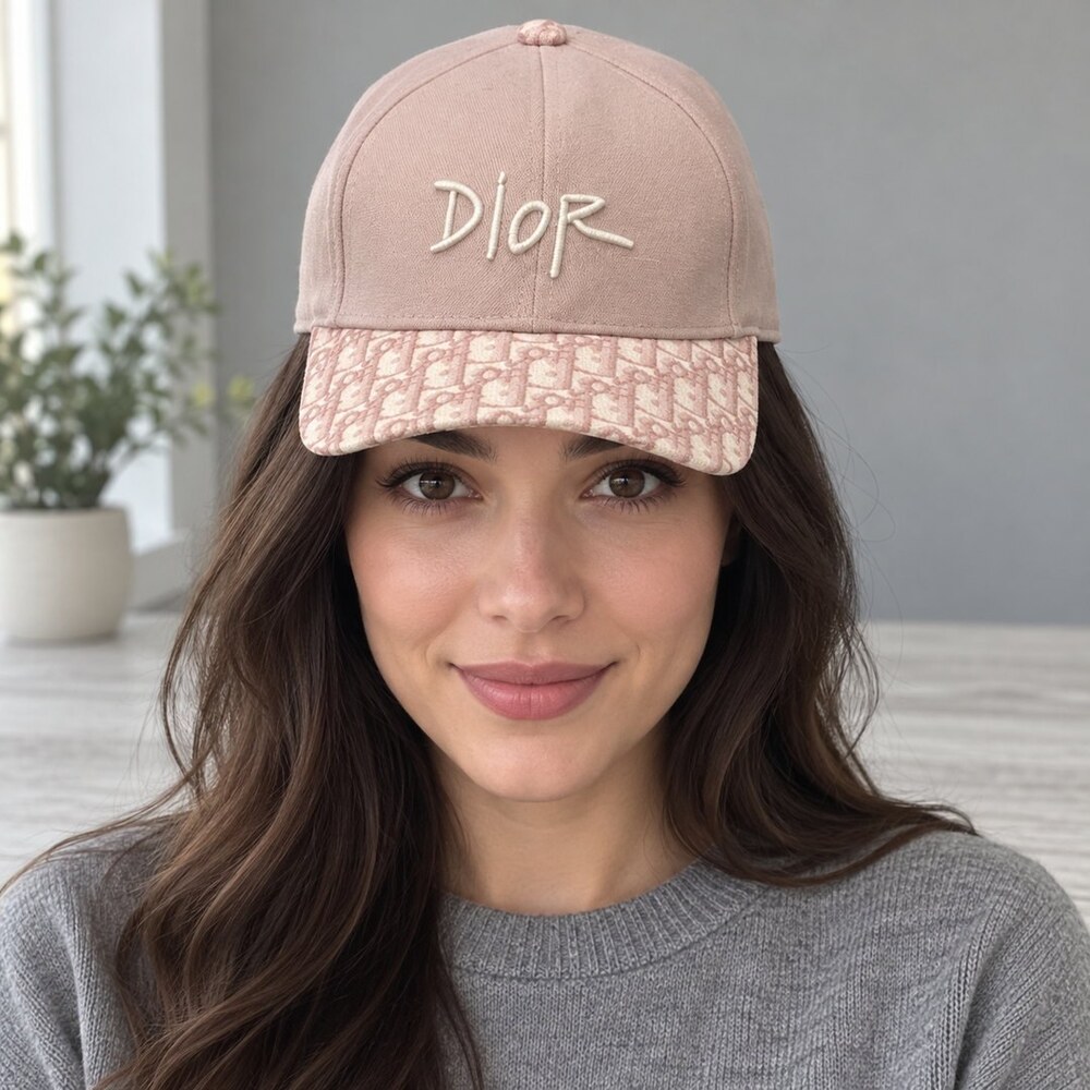 Dior Pink Jacquard Baseball Cap - Picture 2 of 6